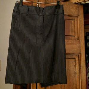 Pinstripe pencil skirt